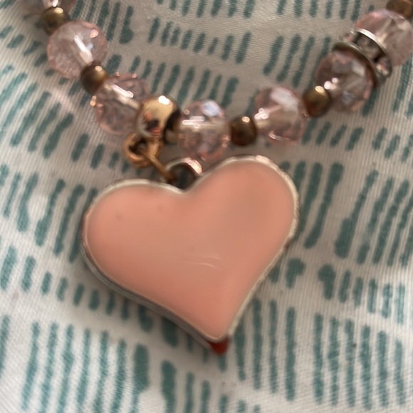 A pink bracelet with a pink heart - Picture 2 of 3